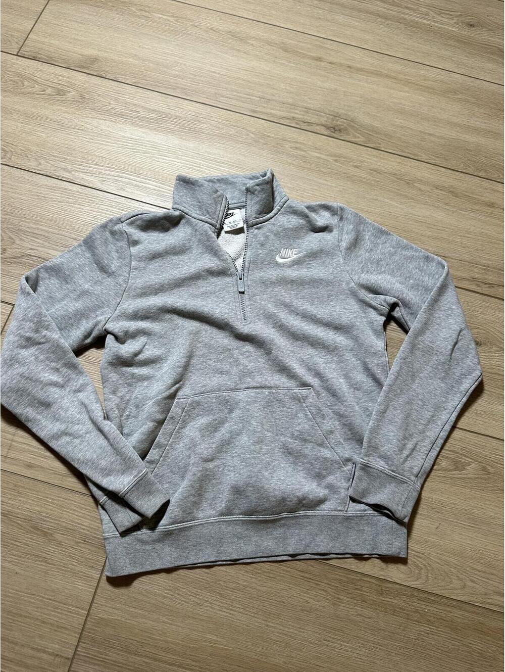 Nike Gray Quarter-Zip Pullover Sweatshirt Size XS
